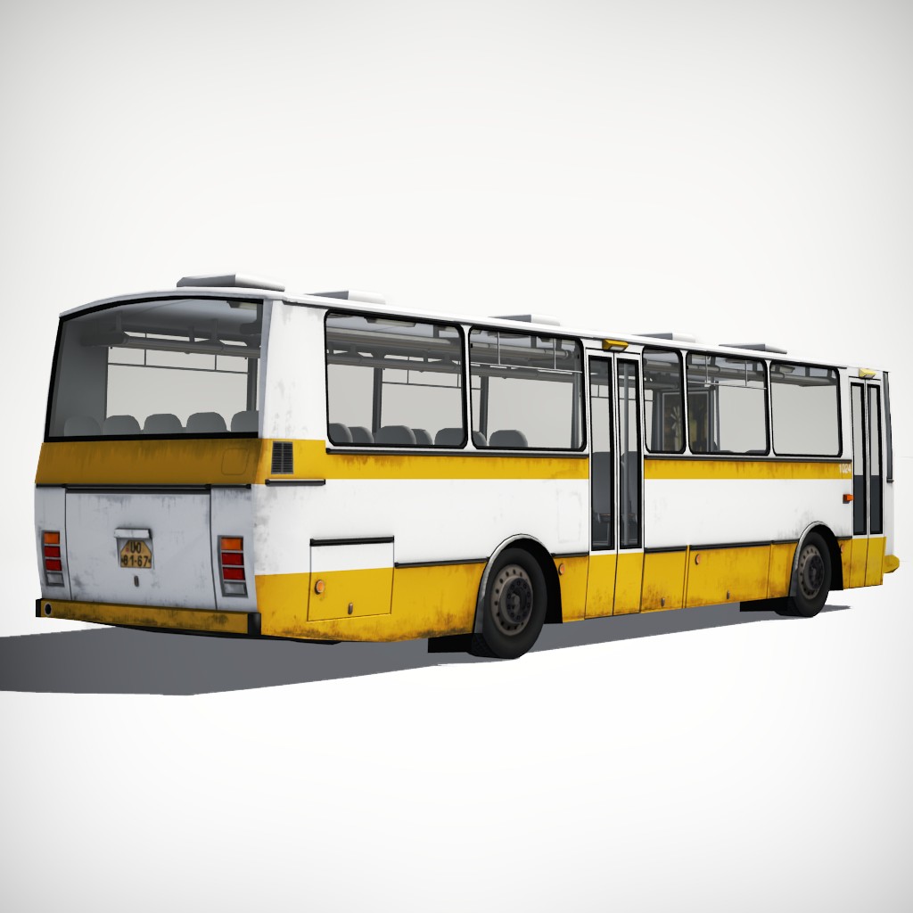 Colorable Bus (Rigged) preview image 3